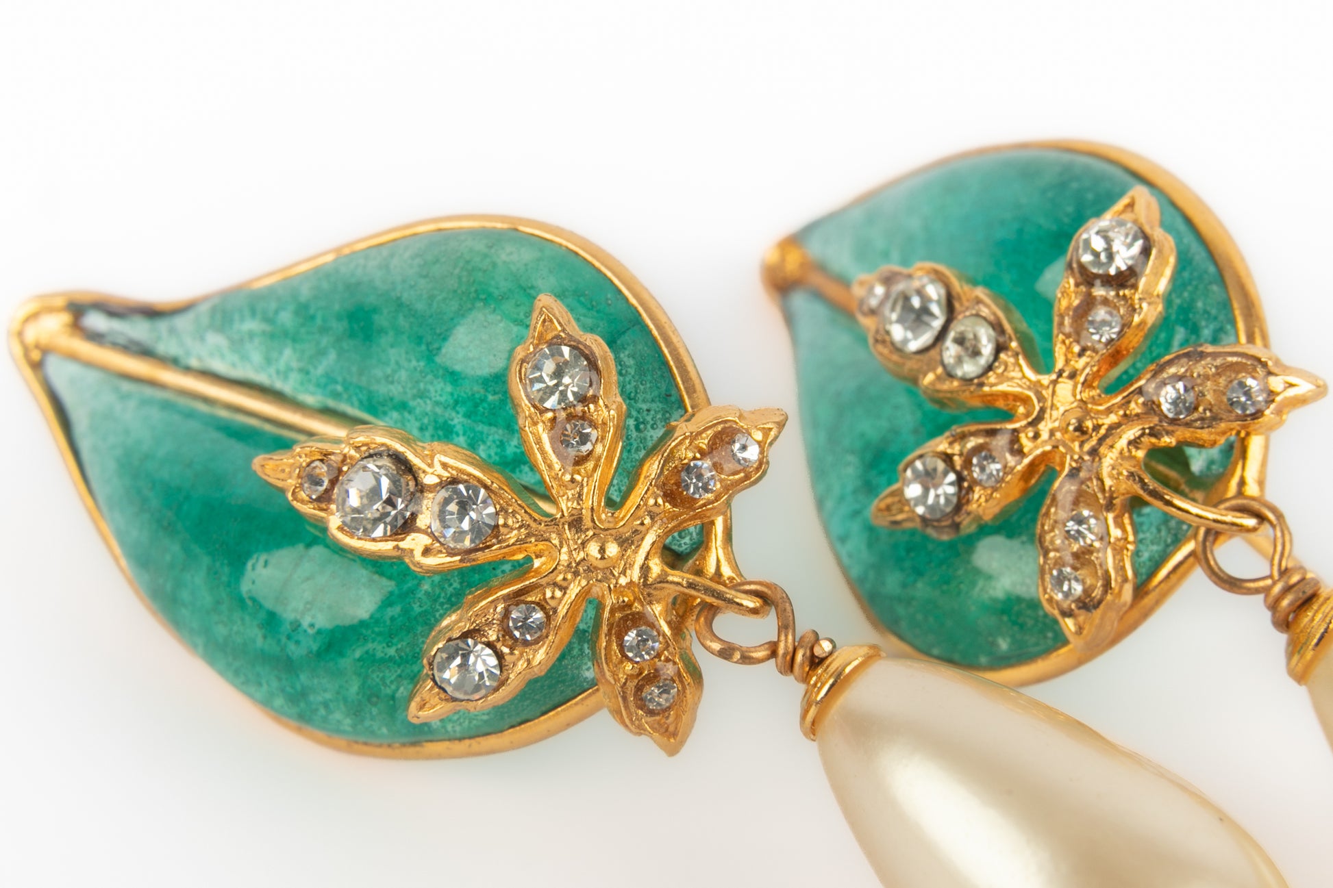 Boucles d'oreilles vertes Augustine