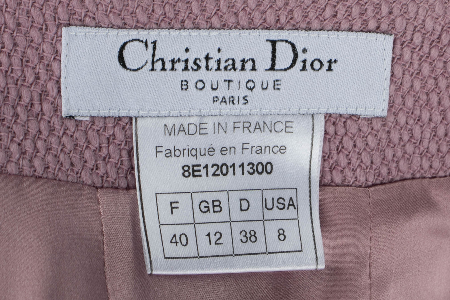 Ensemble mauve Dior Printemps-Eté 1998
