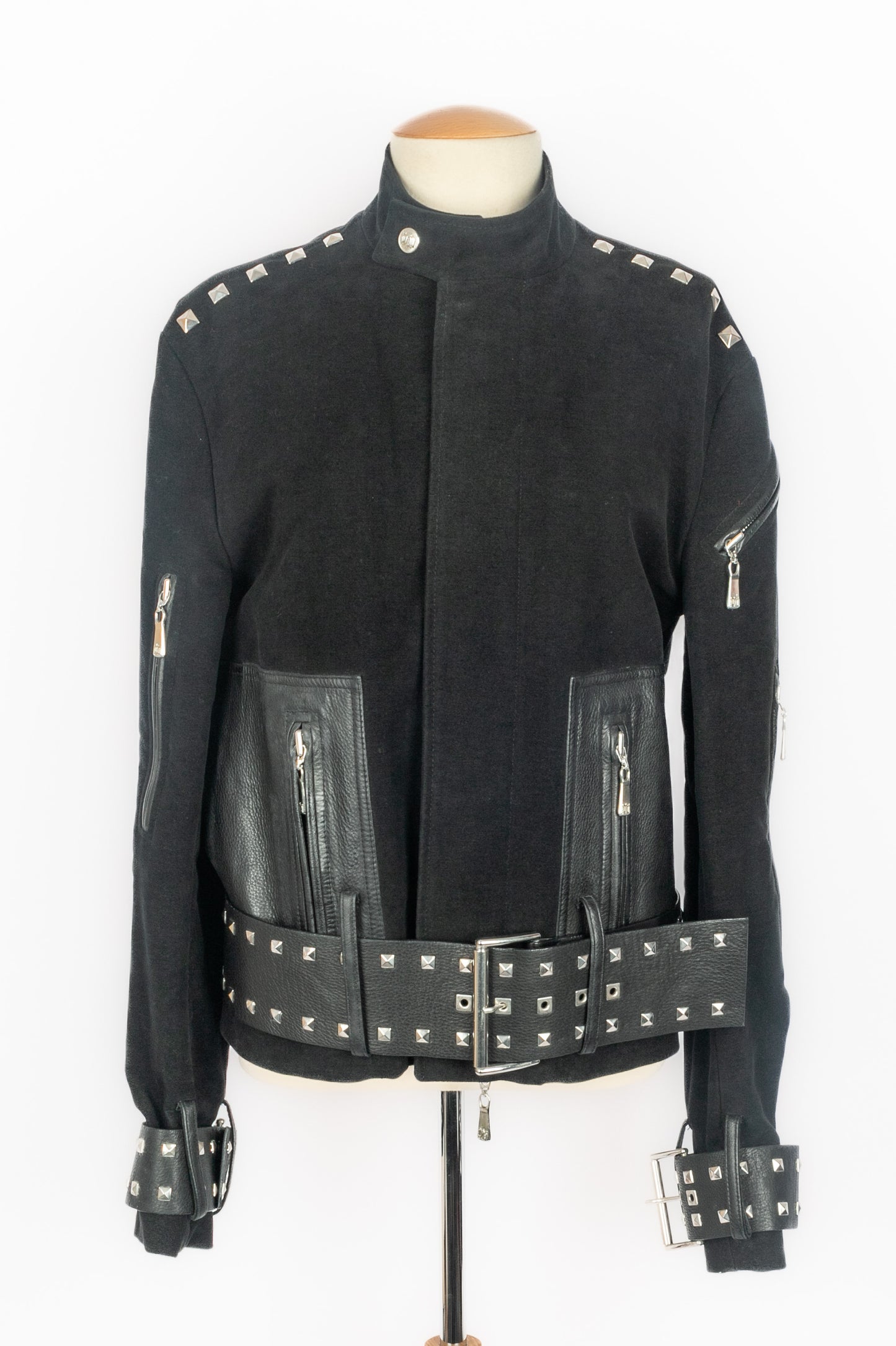 Veste en cuir Versace