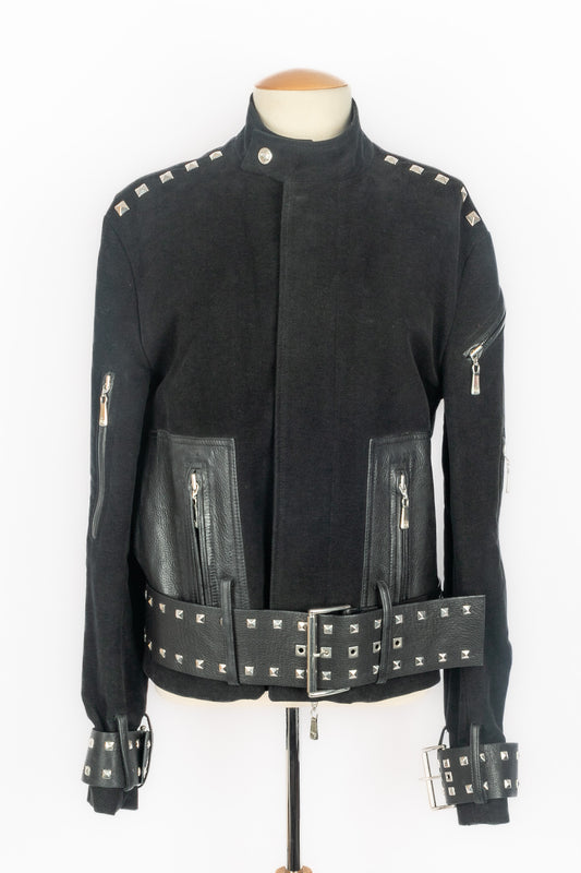 Veste en cuir Versace