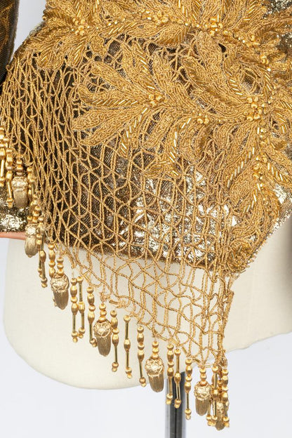 Veste dorée Carven Haute Couture Automne 2004-2005