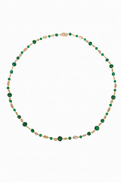 Collier de perles vertes Chanel