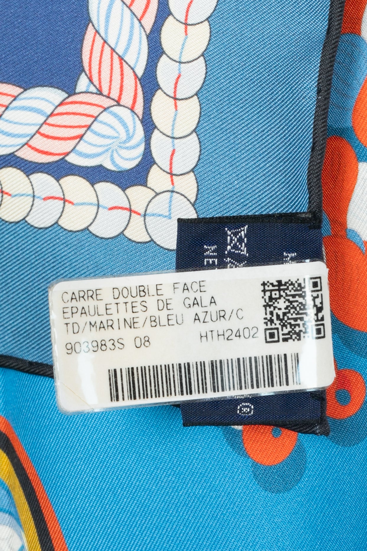Foulard / Carré "Epaulettes de Gala" double face Hermès