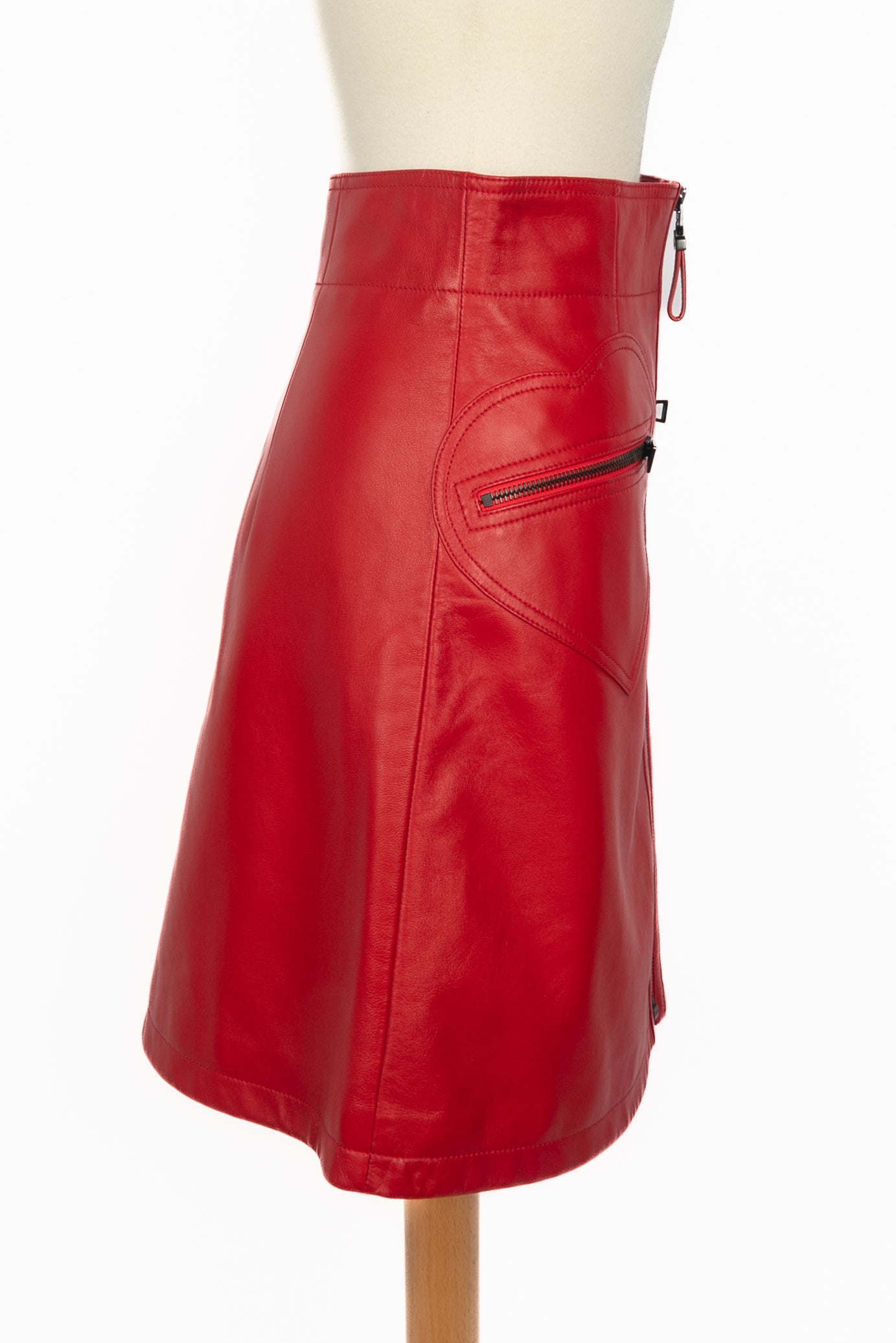 Jupe en cuir Christian Dior 