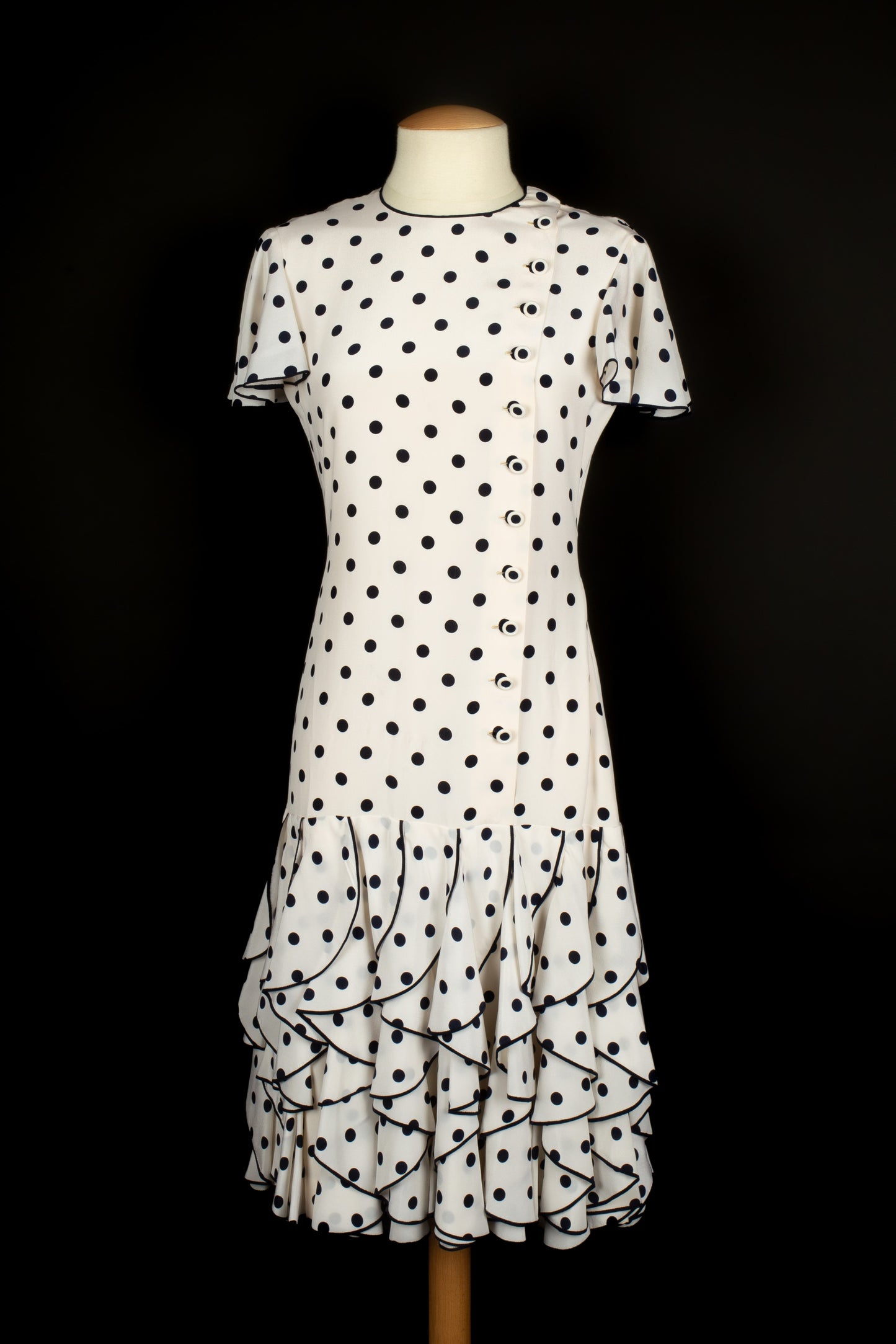 Robe à pois Chanel Haute Couture 