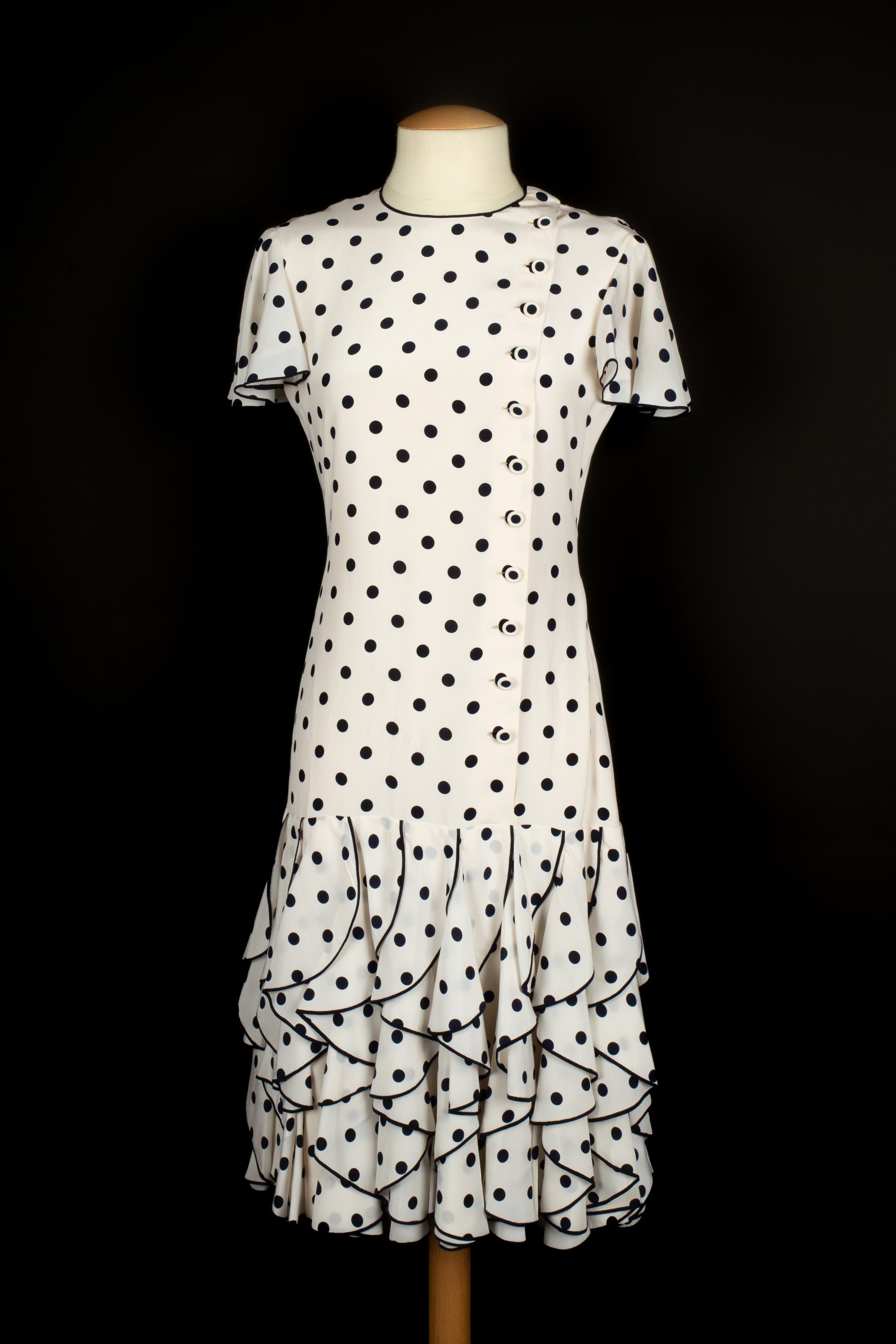 Robe à pois Chanel Haute Couture 