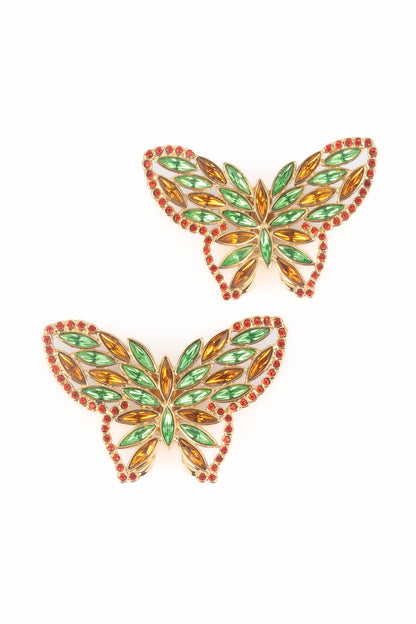 Boucles d'oreilles papillons Yves Saint Laurent