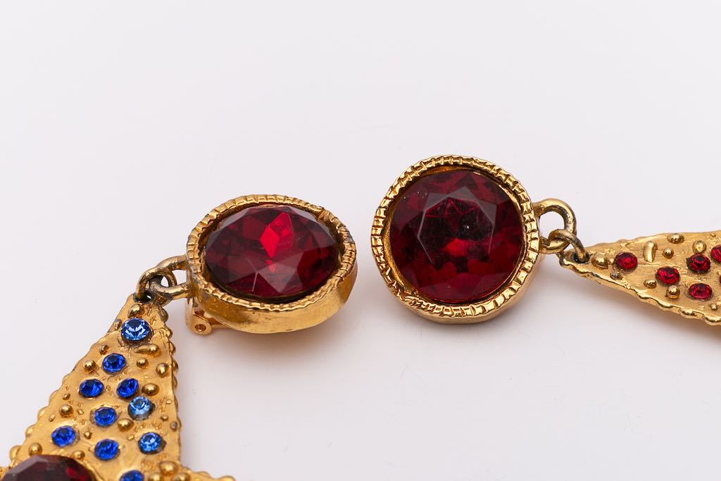 Boucles d'oreilles étoiles Louis Feraud (Attribuées à)