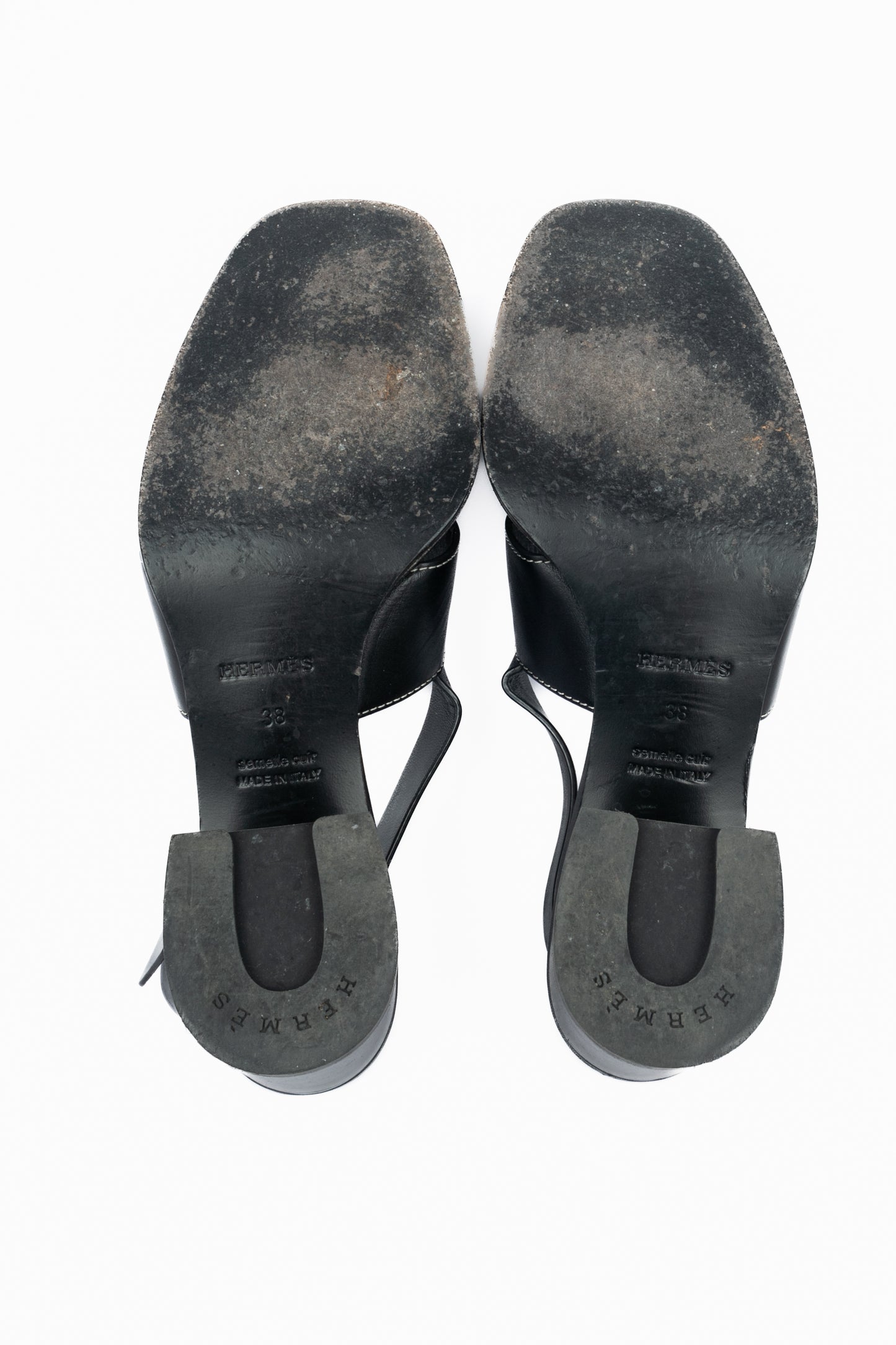 Sandales "Elbe 60" en cuir Hermès