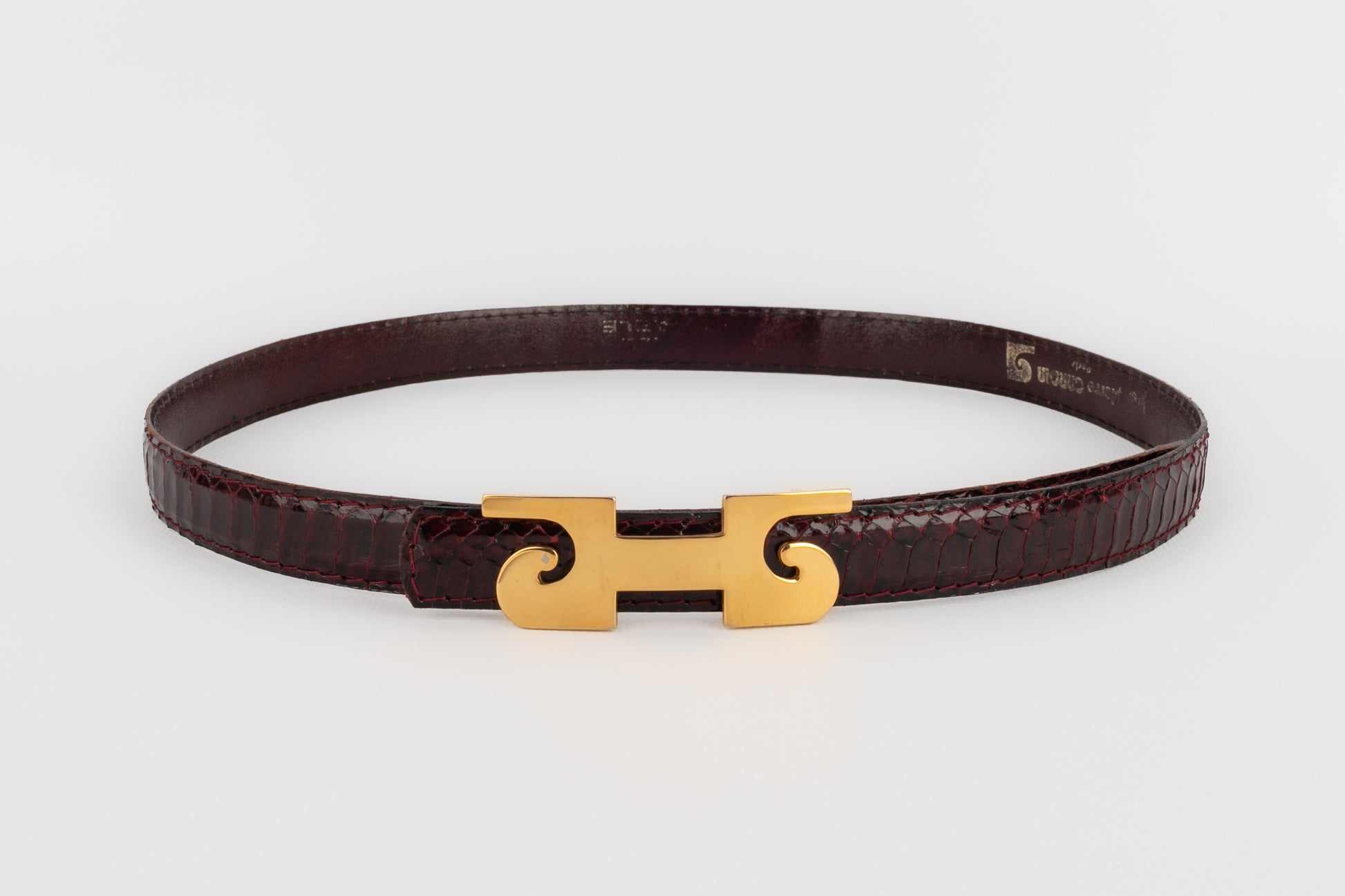 Ceinture en serpent Pierre Cardin