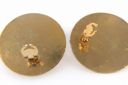 Boucles d'oreilles "tête de lion" Chanel Haute Couture