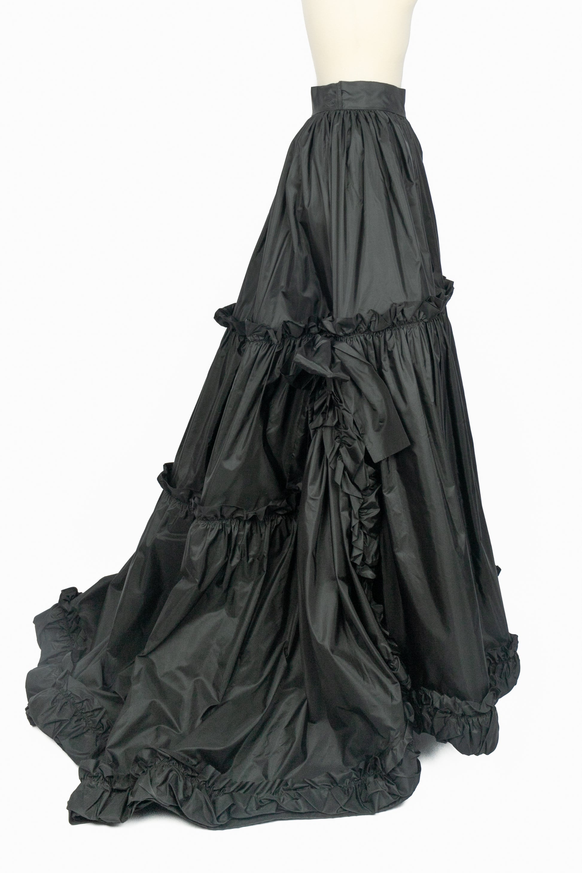 Maxi jupe en taffetas Yves Saint Laurent