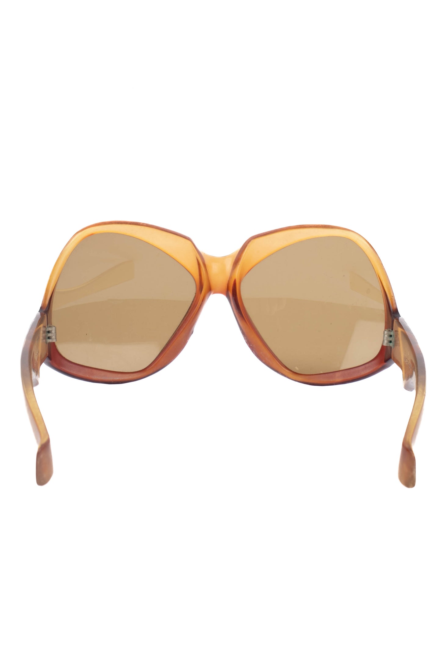 Lunettes de soleil en bakelite orange 