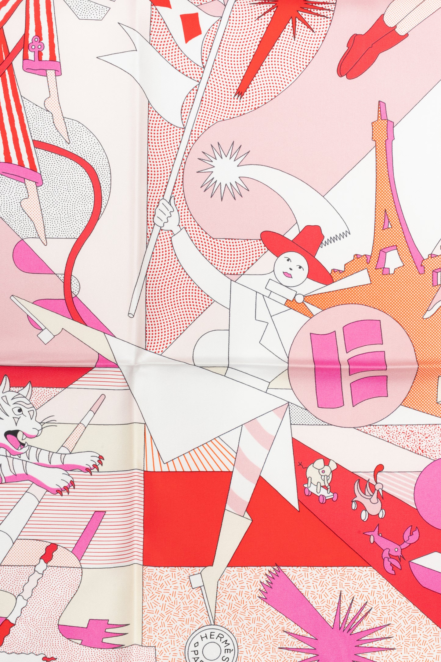 Carré / Foulard "ça décoiffe" Hermès