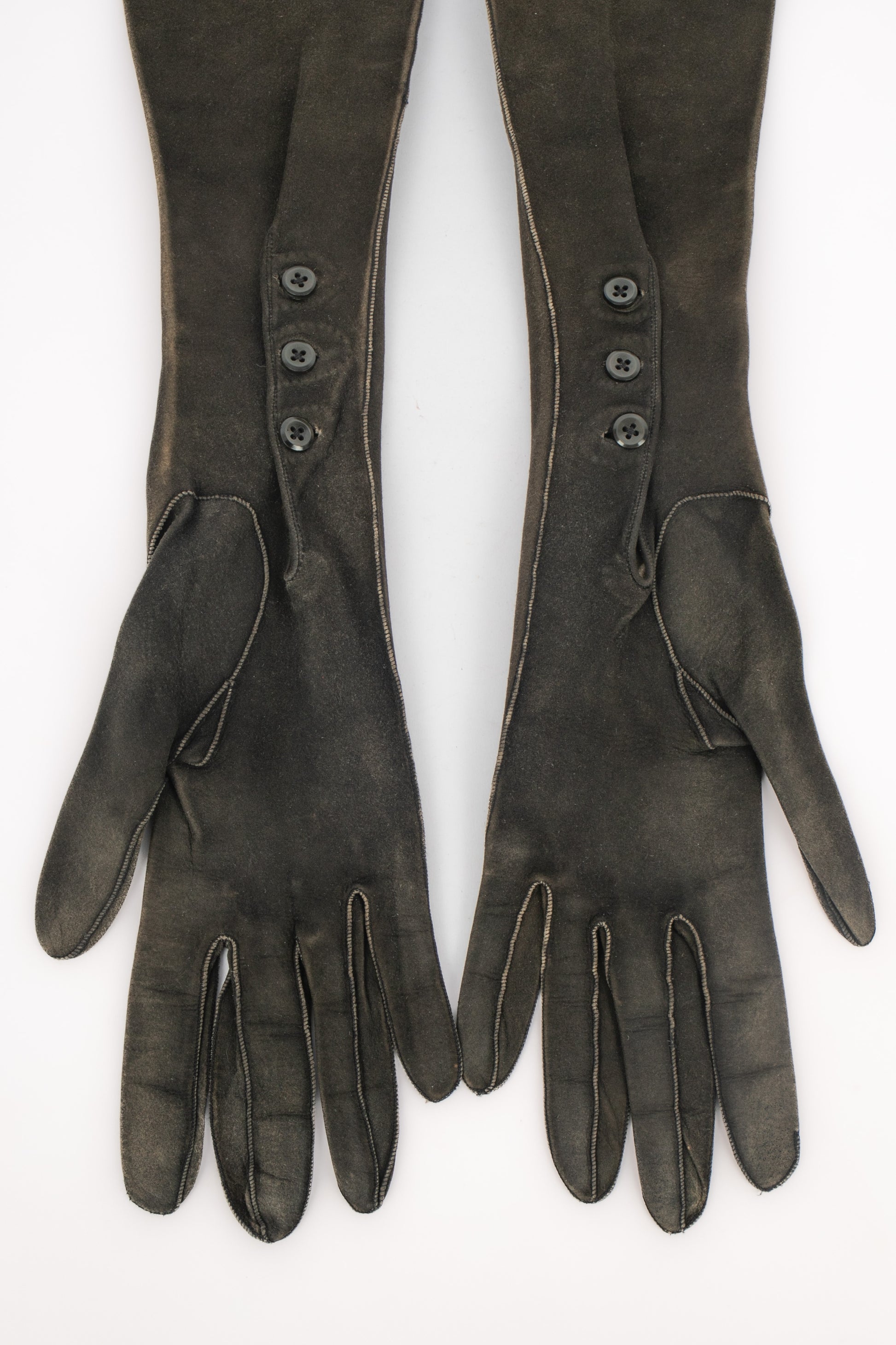 Gants vintage en cuir 