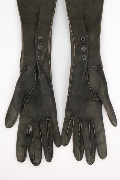 Gants vintage en cuir 