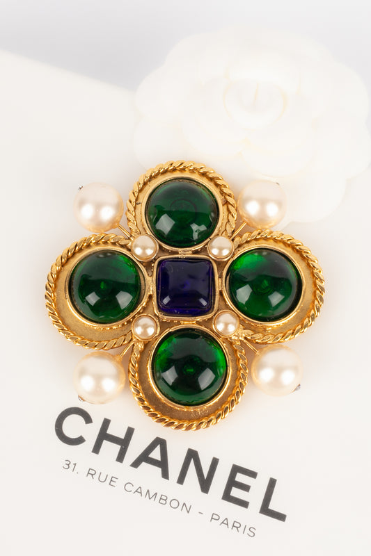 Broche croix Chanel 1990's