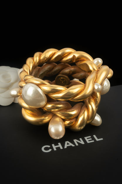 Bracelet manchette Chanel 1990