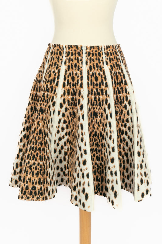 Jupe léopard Alaïa