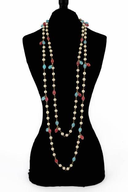 Collier de perles Chanel 1980's