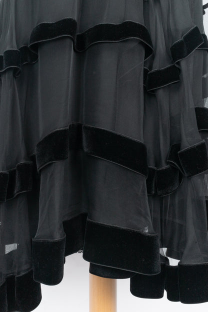 Jupe en velours Gucci