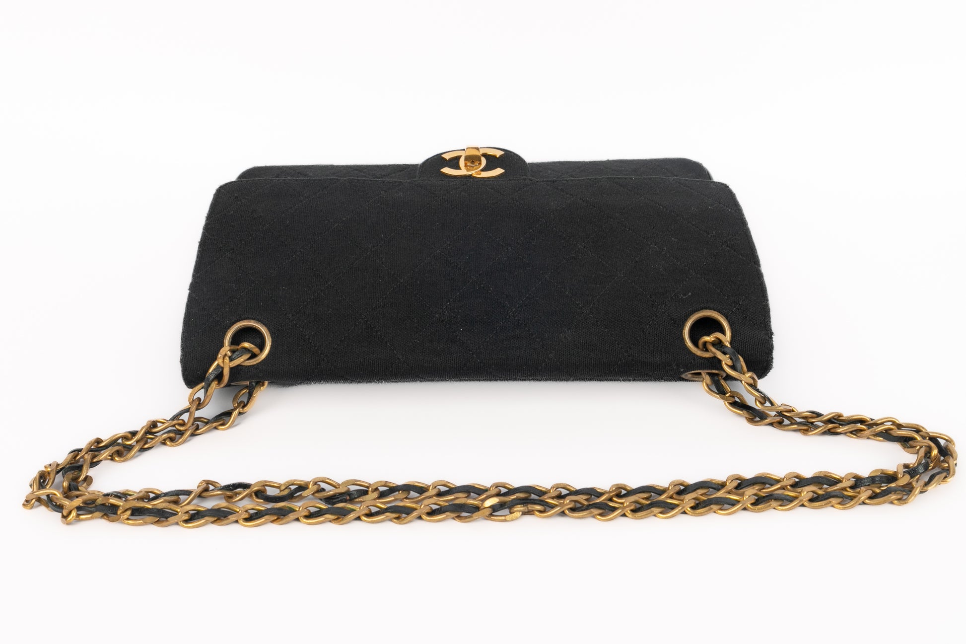 Sac classique en jersey Chanel 1970's