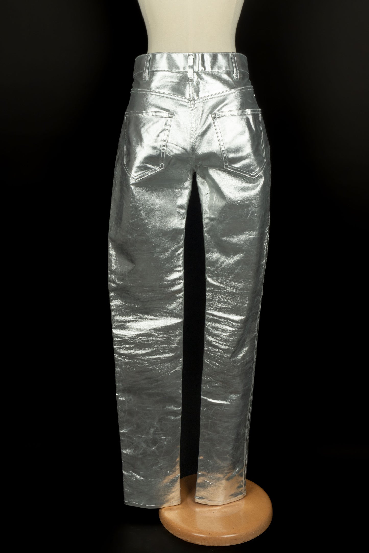 Pantalon argenté Céline