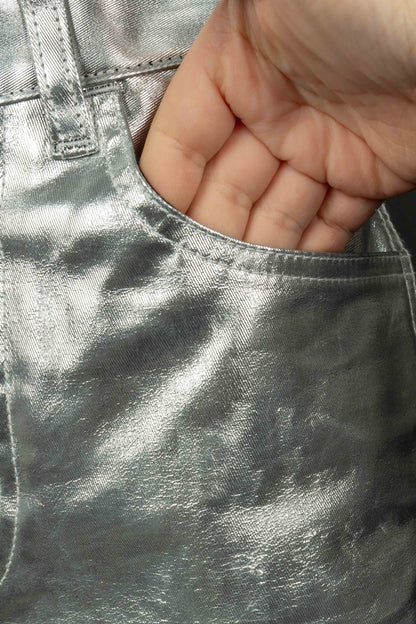 Pantalon argenté Céline