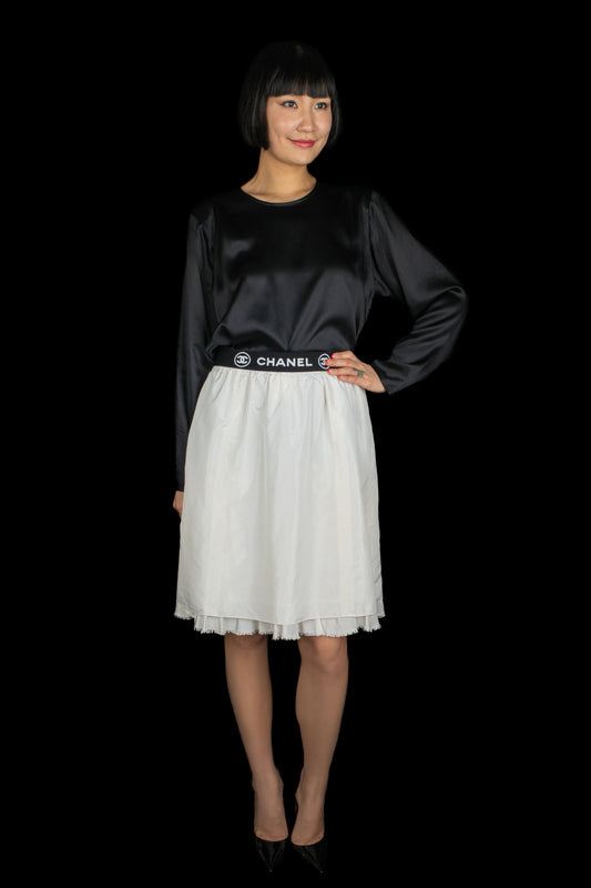 Jupe en soie Chanel Printemps 2006 