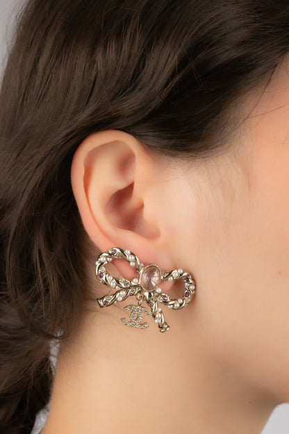 Boucles d'oreilles noeuds Chanel