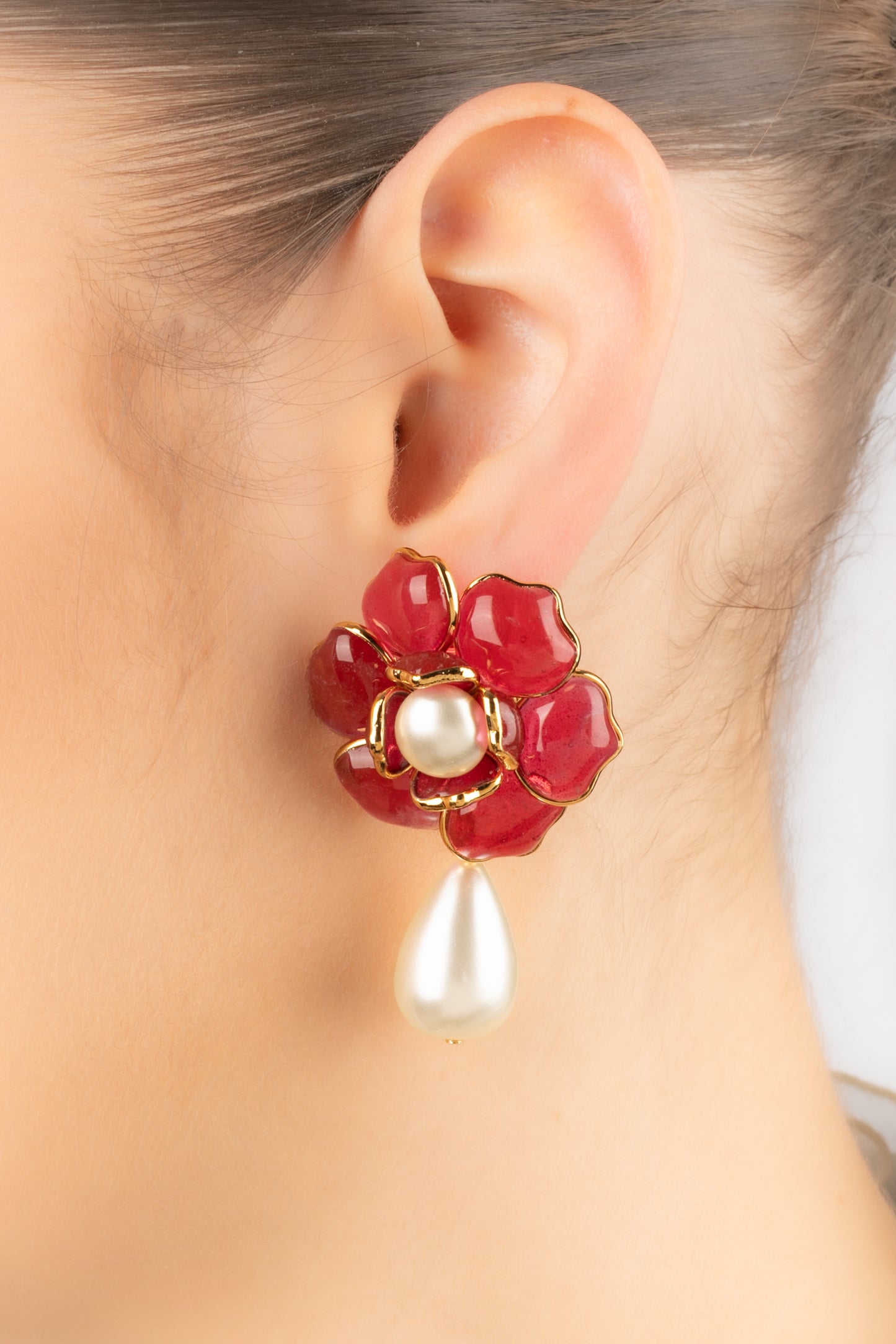 Boucles d'oreilles fleurs Augustine