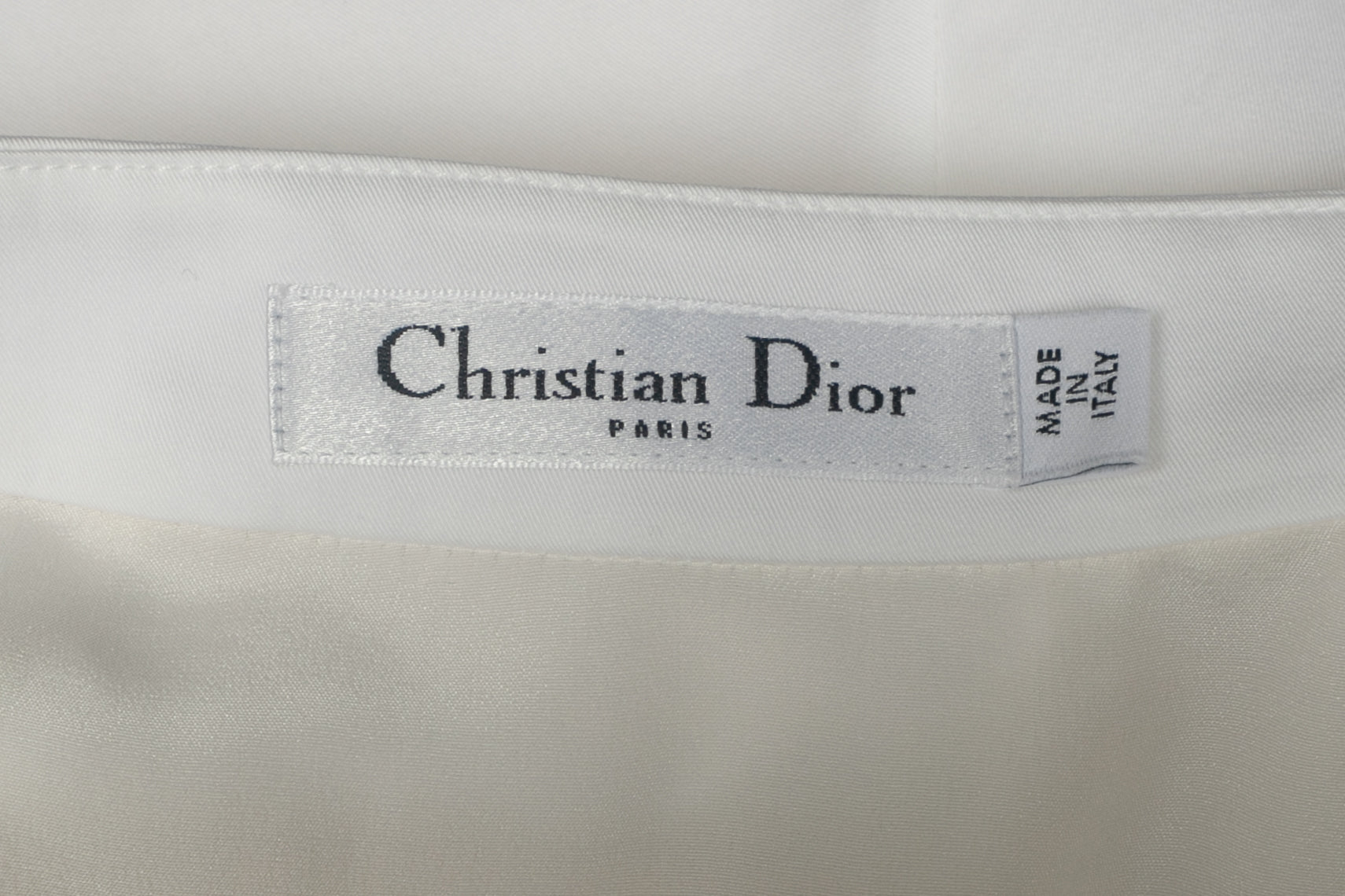 Jupe blanche Christian Dior 