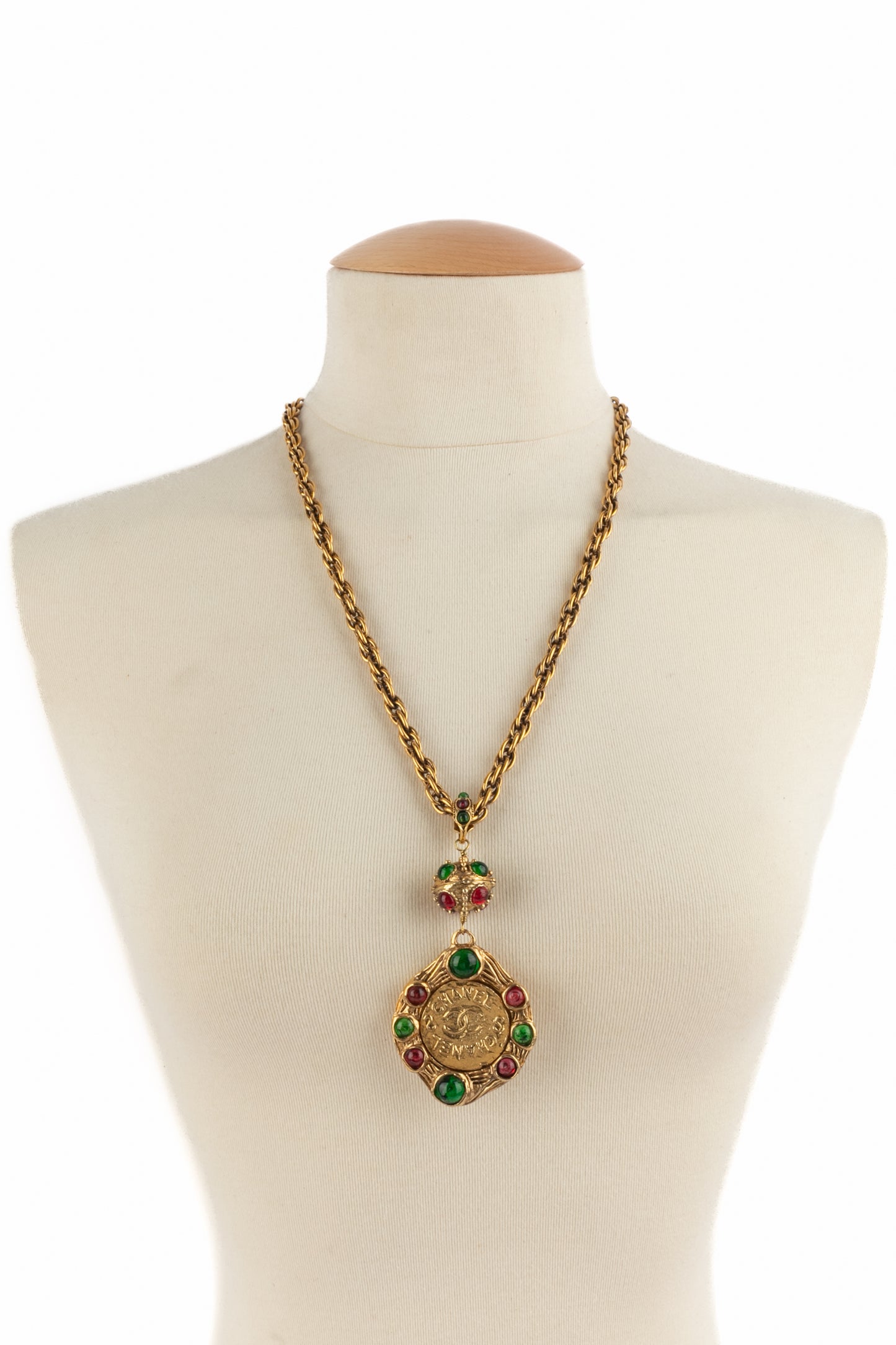 Collier pendentif Chanel 1990's