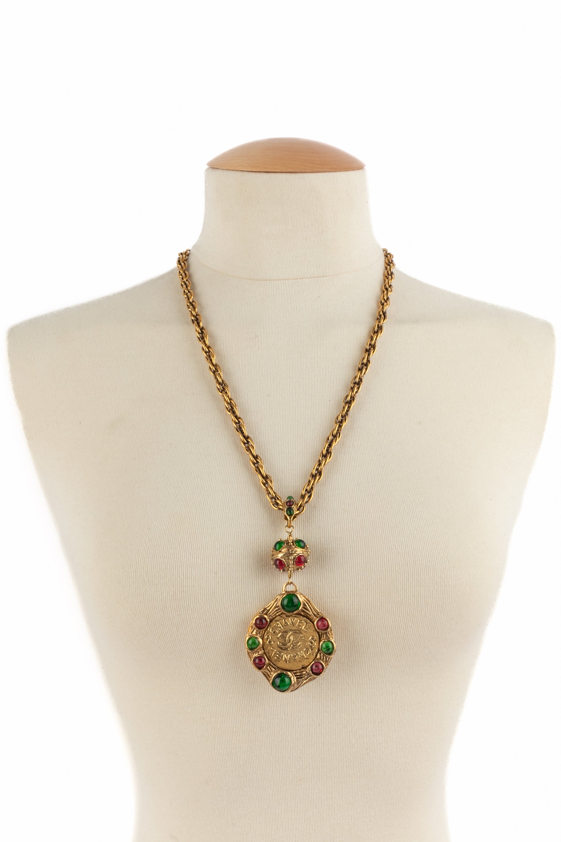 Collier pendentif Chanel 1990's