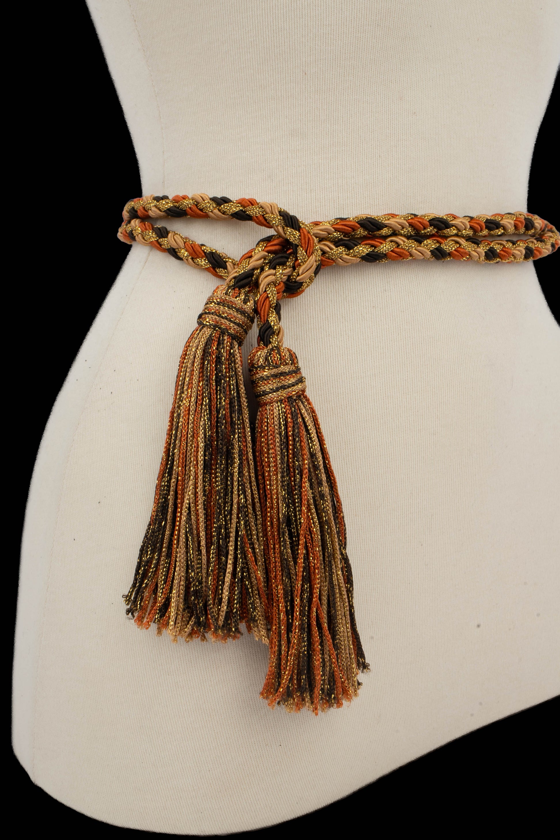 Ceinture en passementerie Yves Saint Laurent (Attribuée à)