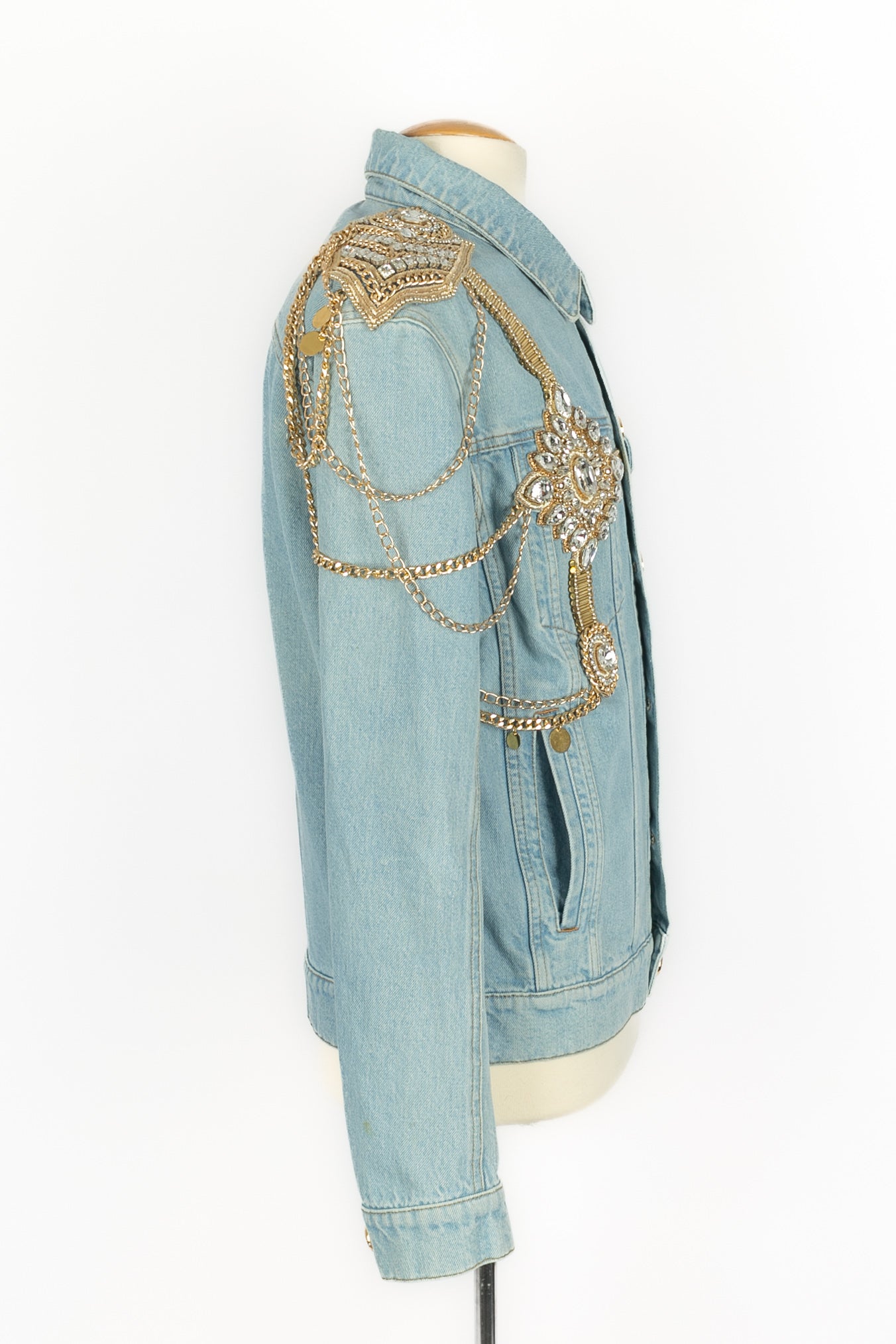 Veste en jean Balmain