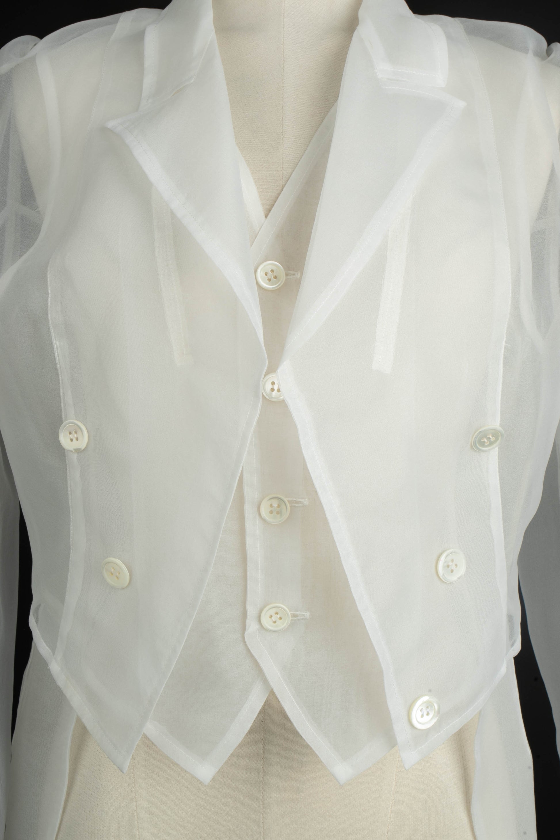 Chemise en organza "Comme des garçons"