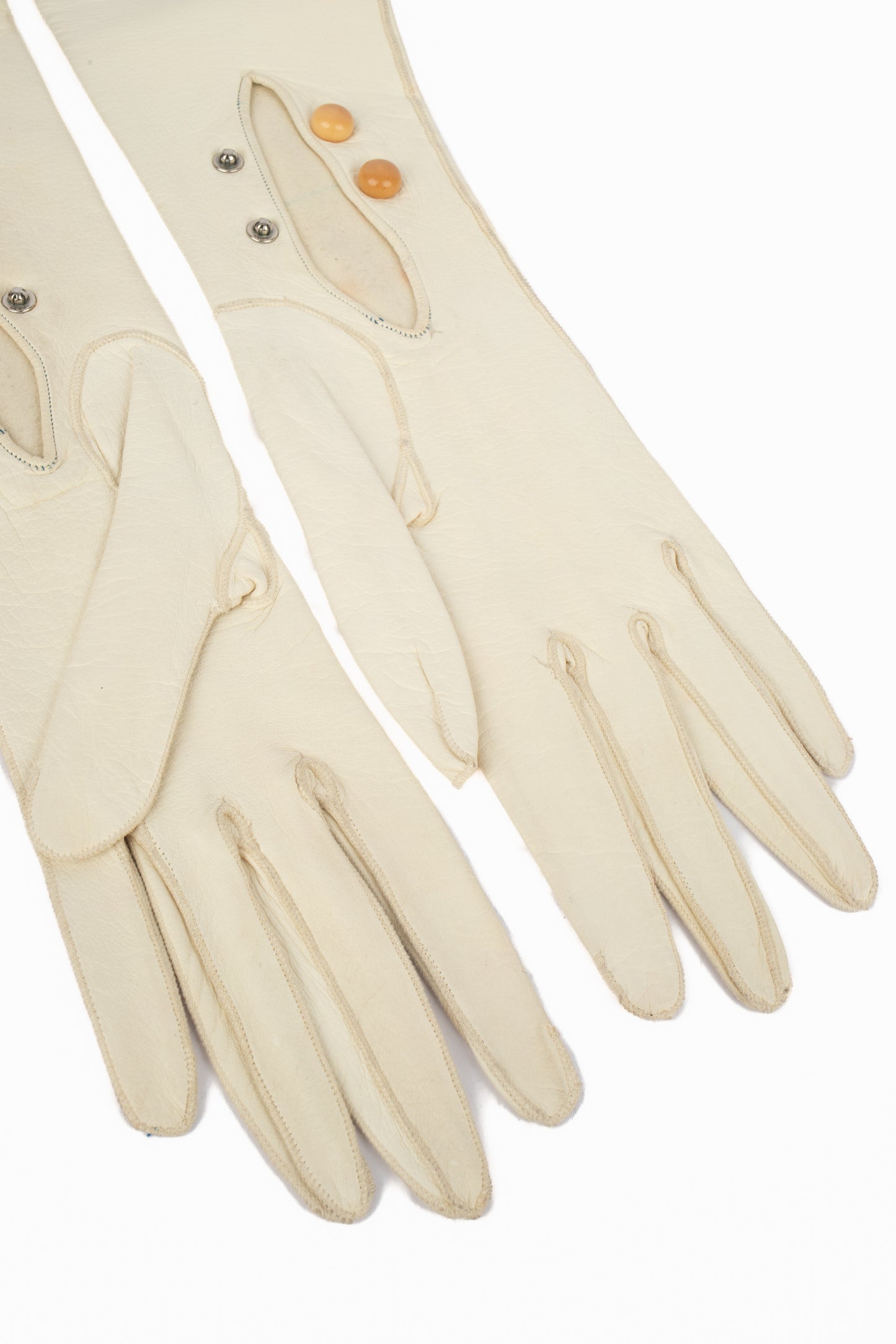 Longs gants vintage en cuir