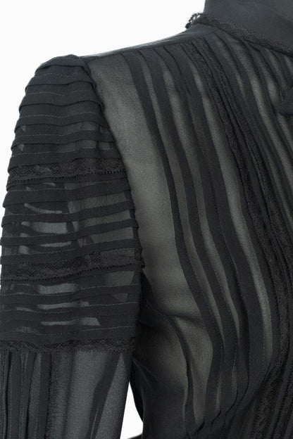 Robe en soie noire Roberto Cavalli