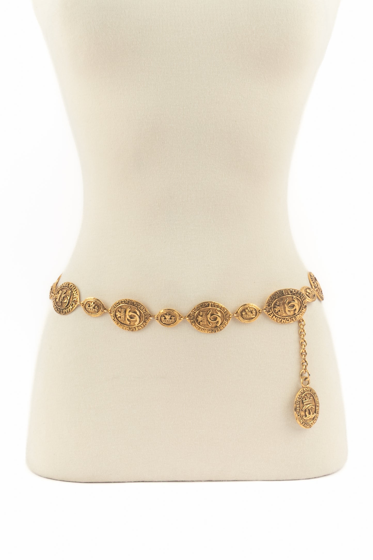 Ceinture dorée Chanel 1980's