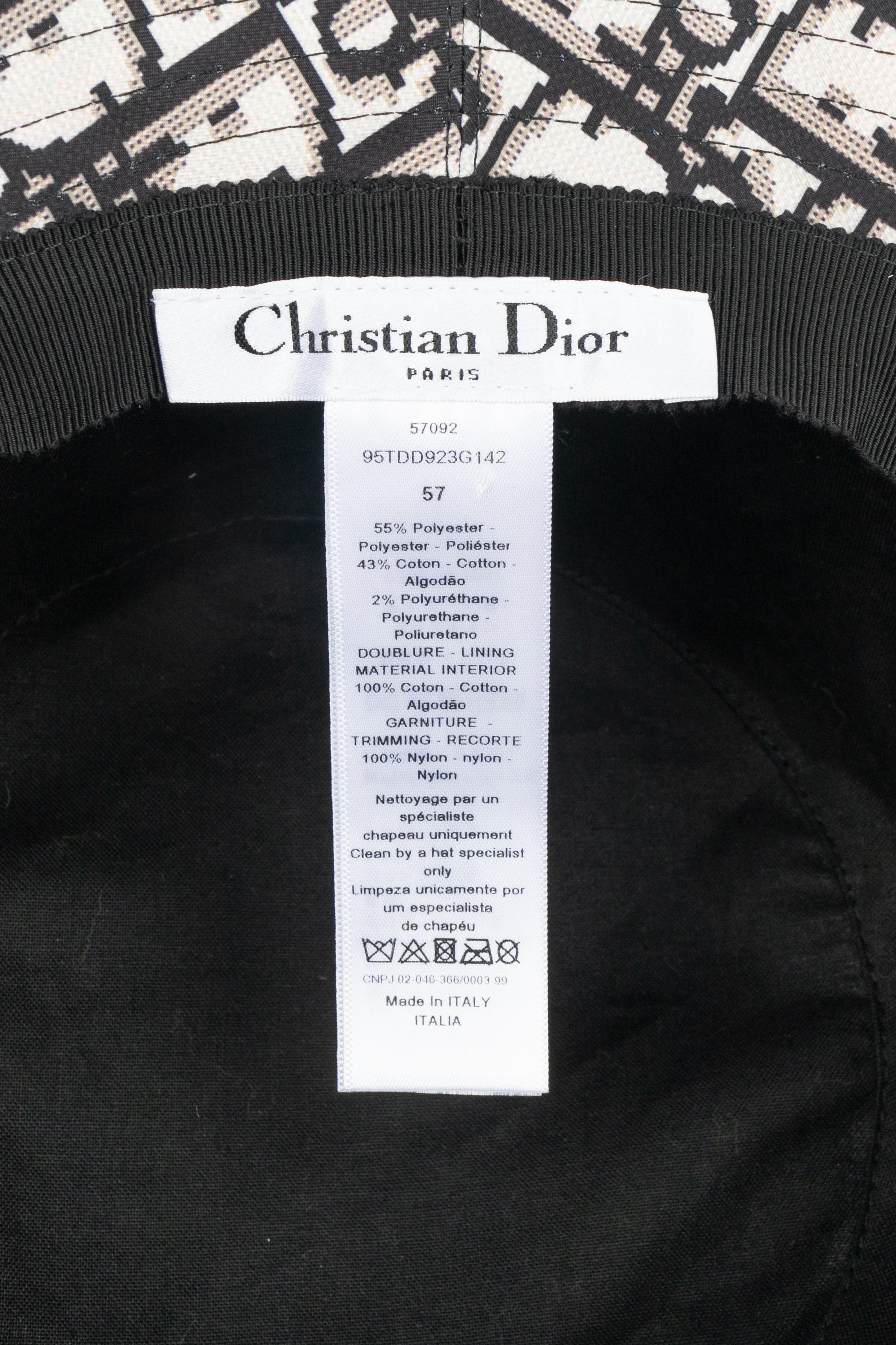 Chapeau Dior Automne 2019