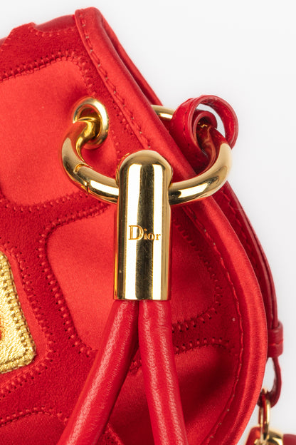 Sac pochette en satin Dior 