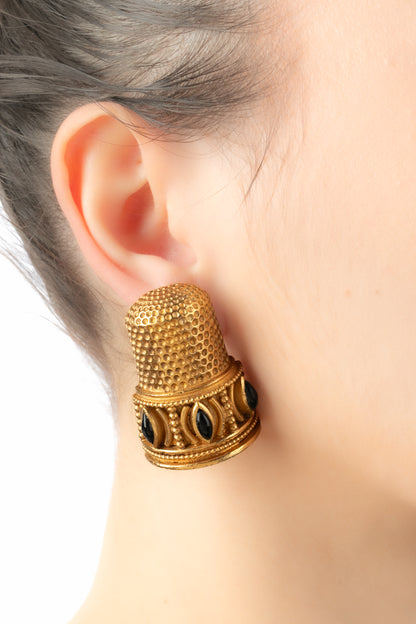 Boucles d'oreilles Chanel Haute Couture Automne-Hiver 1992-1993