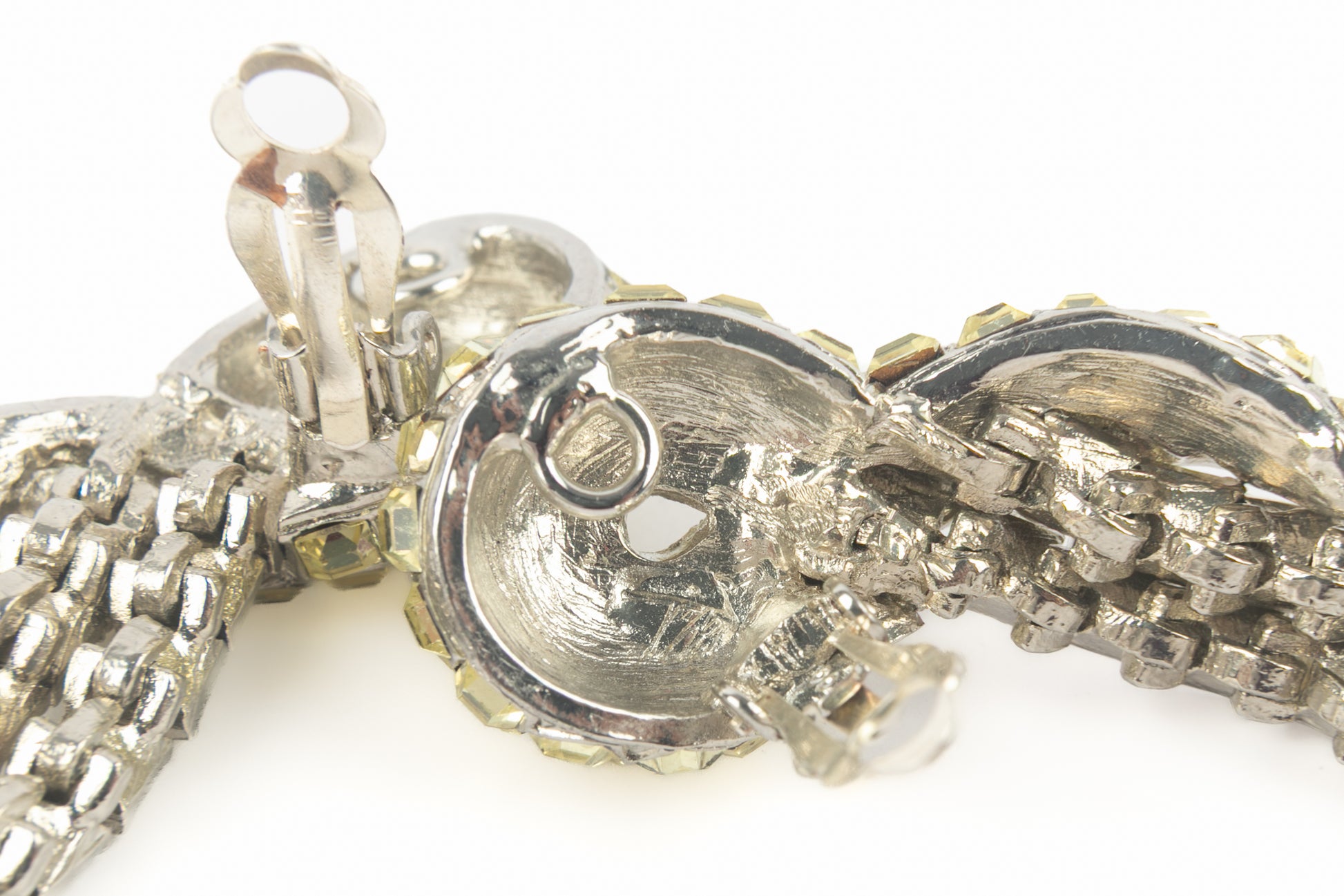 Boucles d'oreilles strass 1950's