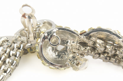 Boucles d'oreilles strass 1950's