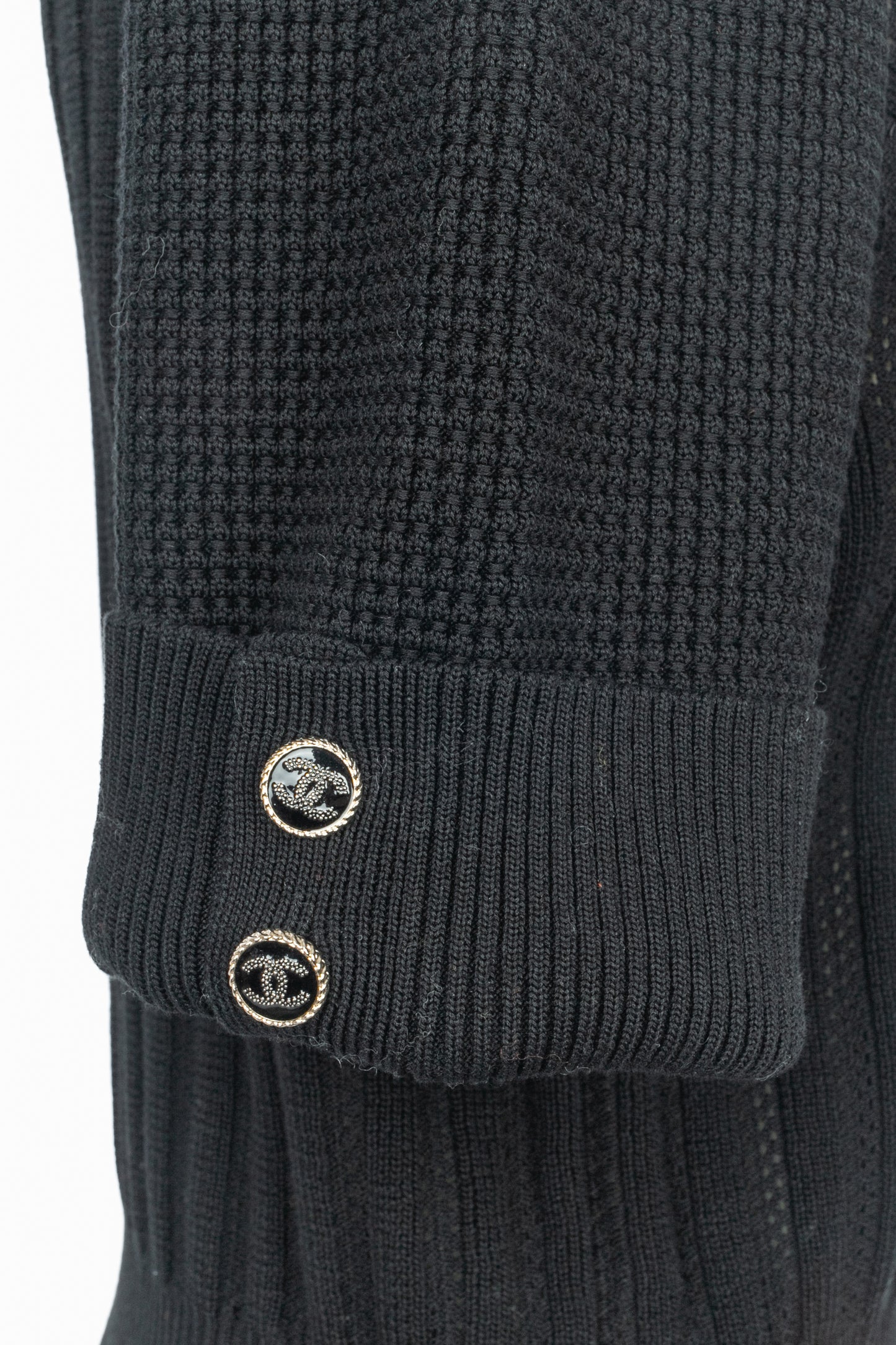 Haut en maille noire Chanel