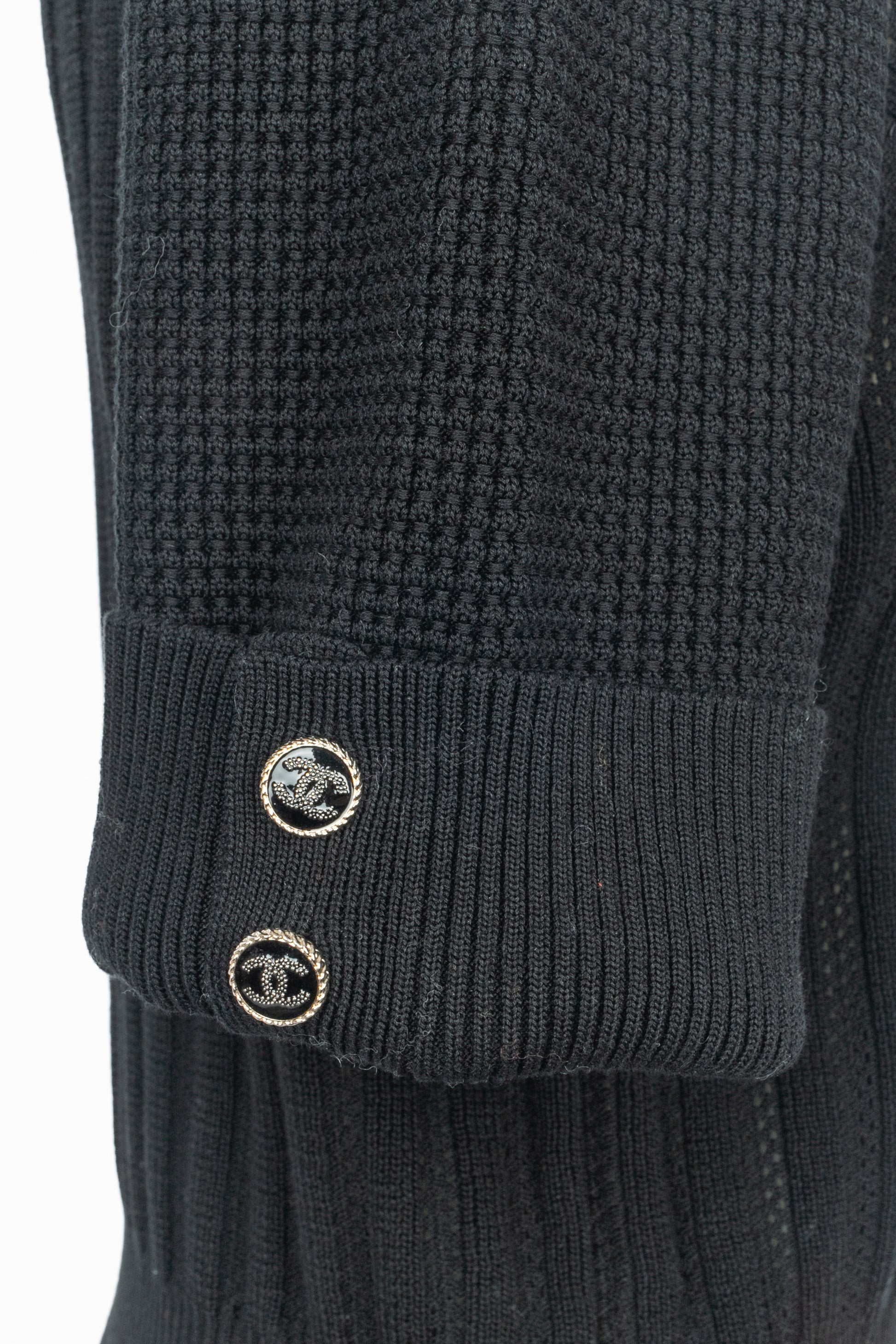 Haut en maille noire Chanel