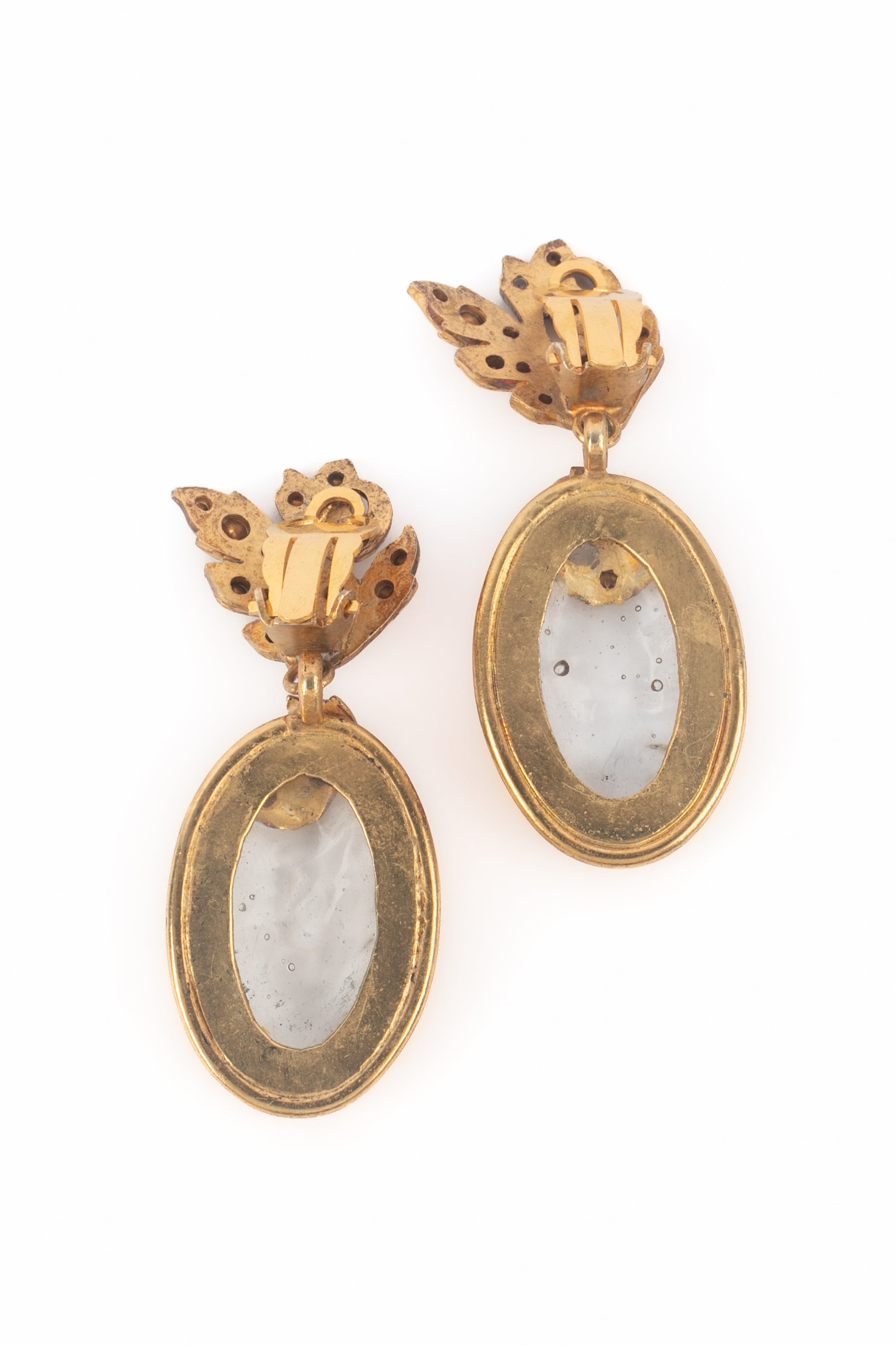 Boucles d'oreilles Gripoix 1980's