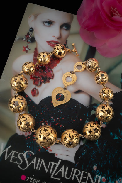 Collier ras du cou Yves Saint laurent 1980's