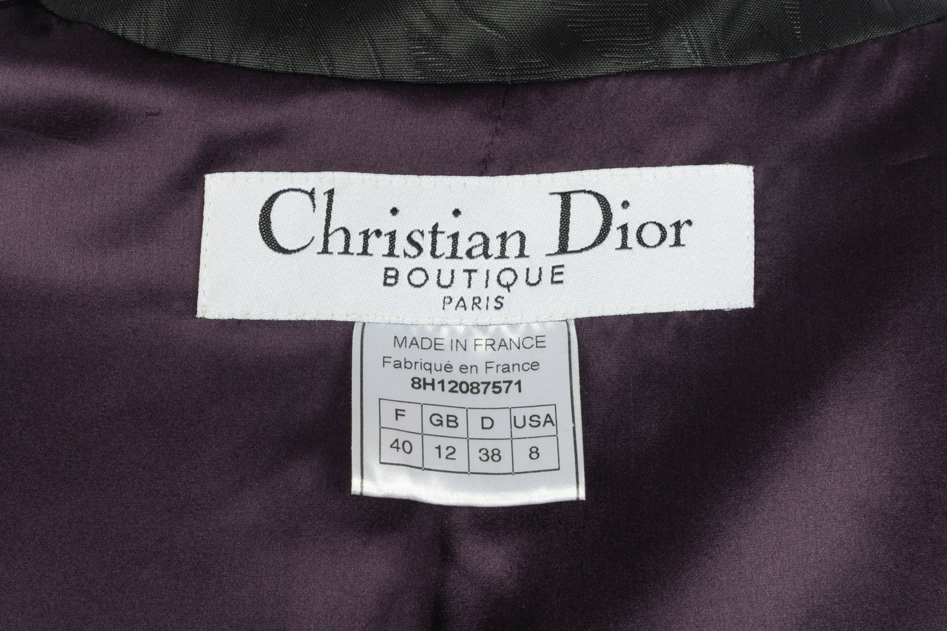 Manteau Christian Dior Hiver 1998